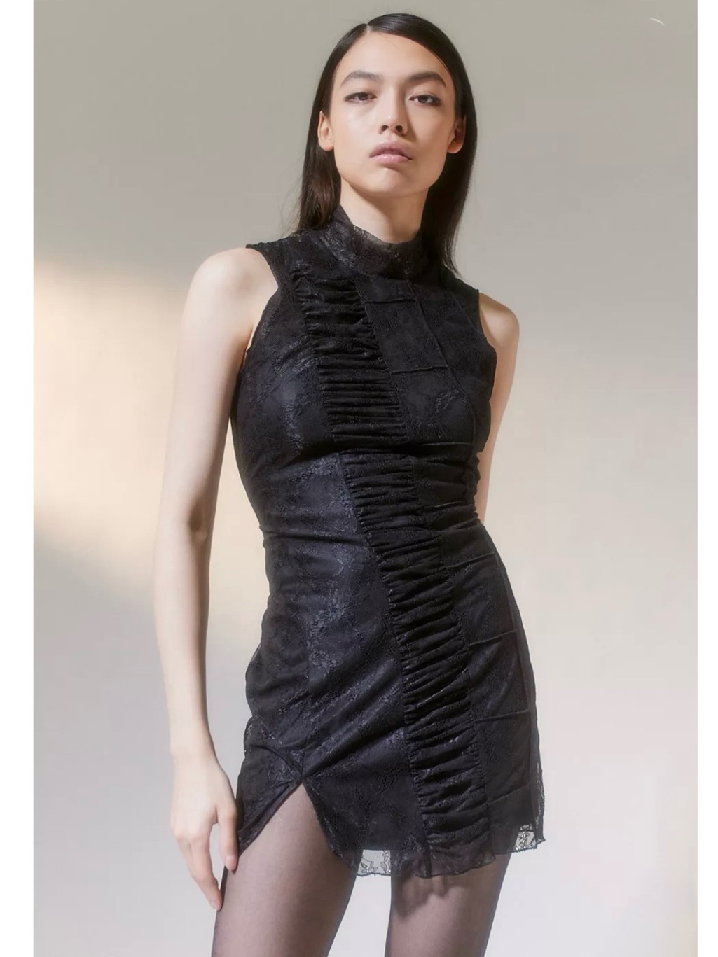 Urban Outfitters Goth Black Lace Witchy Mini Dress S